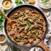Beef Mushroom Dijon