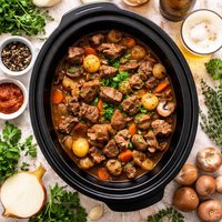 Beef N Beer Crock Pot