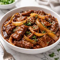 Beef Onions in Barbecue Sauce