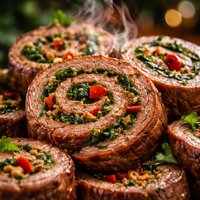 Beef Plank Pinwheels