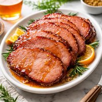Beer Glazed Ham Slices