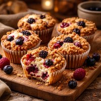 Berry Cheesecake Muffins
