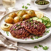 Biff a La Lindstr M Hamburgers a La Lindstrom