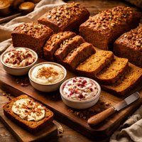 Big Batch Pumpkin Bread with Flavored Butter Variations