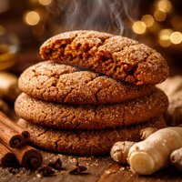 Big Soft Ginger Cookies