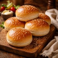 Big Soft Hamburger Buns