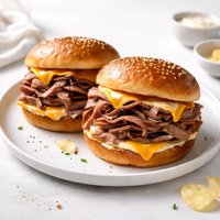 Big Thick Buttery Roast Beef N Cheddar Sammies Sandwiches