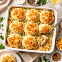 Biscuit Topped Chicken Casserole