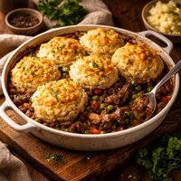 Biscuit Topped Steak Pie
