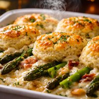 Biscuits and Asparagus Casserole