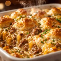 Biscuits Gravy Breakfast Casserole