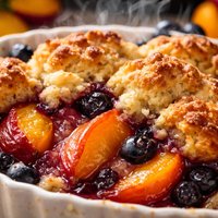Bisquick Fresh Blueberry Peach Cobbler