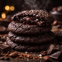 Bittersweet Chocolate Blackout Cookies