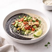 Black and White Mexican Bean Soup