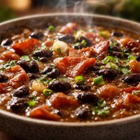 Black Bean and Bacon Soup