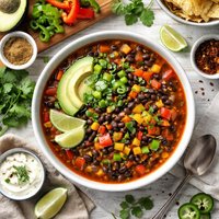 Black Bean and Bell Pepper Soup