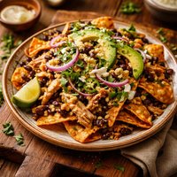 Black Bean and Chicken Chilaquiles