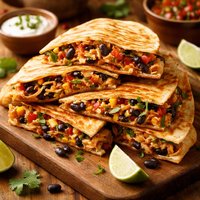 Black Bean and Chicken Quesadillas