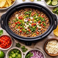 Black Bean and Goat Cheese Dip Slow Cooker