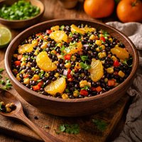 Black Bean and Mandarin Orange Salad