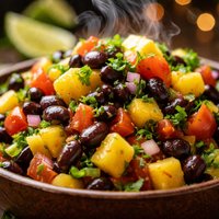 Black Bean and Mango Pineapple Salsa