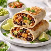 Black Bean and Plantain Burritos