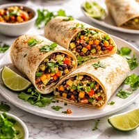 Black Bean and Poblano Tortilla Wraps