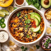 Black Bean and Pumpkin Soup