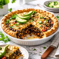 Black Bean and Spinach Pie