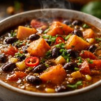 Black Bean and Sweet Potato Soup