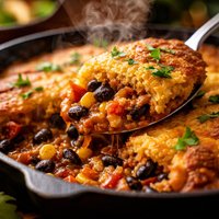 Black Bean and Tamale Pie