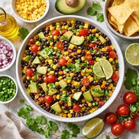 Black Bean Avocado Corn Salsa