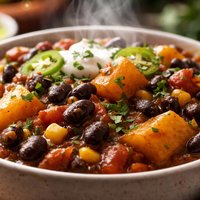 Black Bean Chili with Butternut Squash
