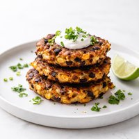 Black Bean Corn and Cheddar Fritters