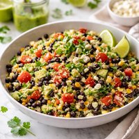 Black Bean Quinoa Salad with Cilantro Lime Vinaigrette