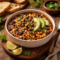 Black Bean Quinoa Soup