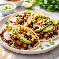 Black Bean Seitan Tacos