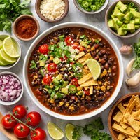 Black Bean Soup with Lime