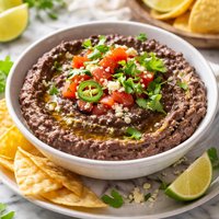 Black Bean Spread Dip with Lime and Cilantro