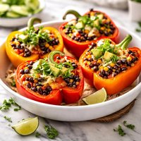 Black Bean Stuffed Bell Peppers
