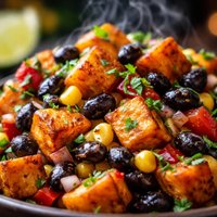 Black Bean Sweet Potato Jumble