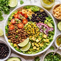 Black Bean Taco Salad with Lime Vinaigrette