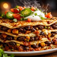 Black Bean Tortilla Pie