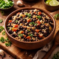 Black Beans N Rice Stove Top or Crock Pot