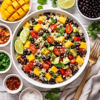 Black Beans Rice with Mango