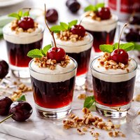 Black Cherry Coke Nut Jello Shooters