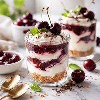Black Cherry Cream Parfaits