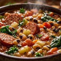 Black Eyed Pea and Sausage Soup