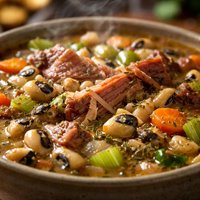 Black Eyed Pea Hambone Soup