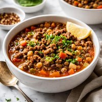 Black Eyed Pea Soup with Hamburger